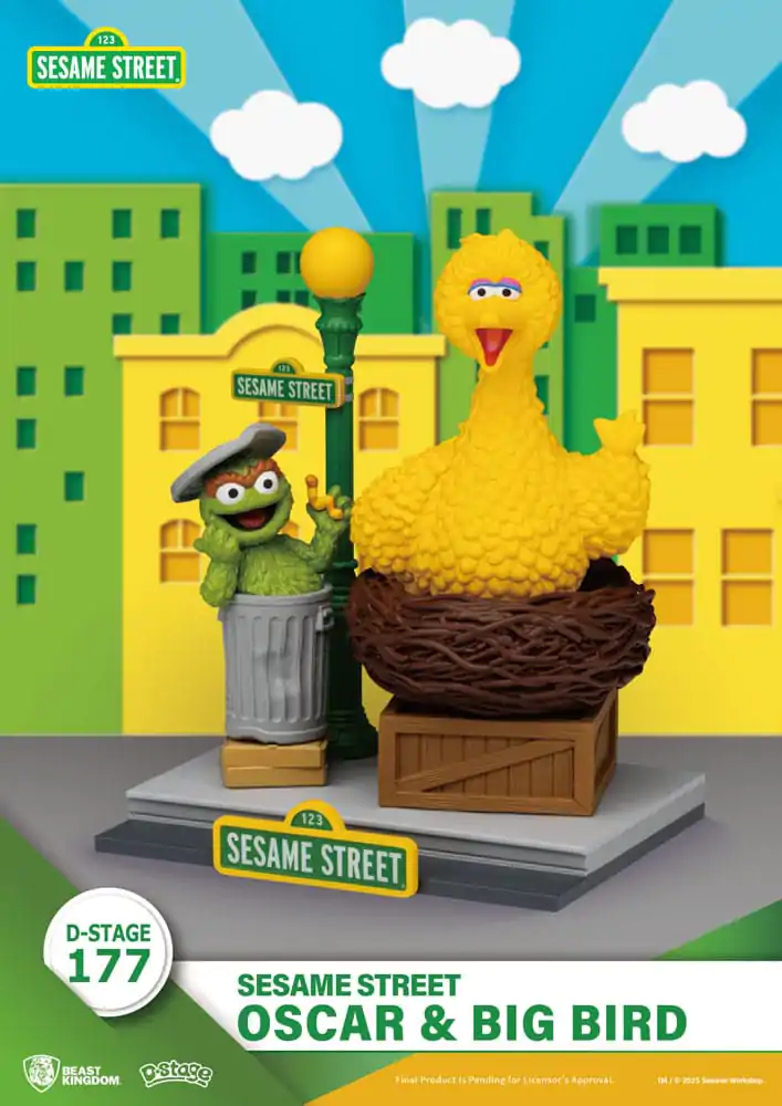 Sesame Street D-Stage PVC soška Oscar & Big Bird 12 cm fotografii produktu