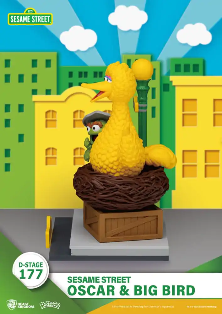Sesame Street D-Stage PVC soška Oscar & Big Bird 12 cm fotografii produktu