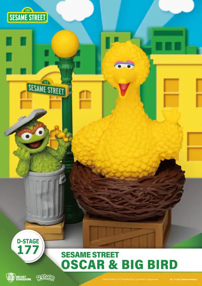 Sesame Street D-Stage PVC soška Oscar & Big Bird 12 cm fotografii produktu