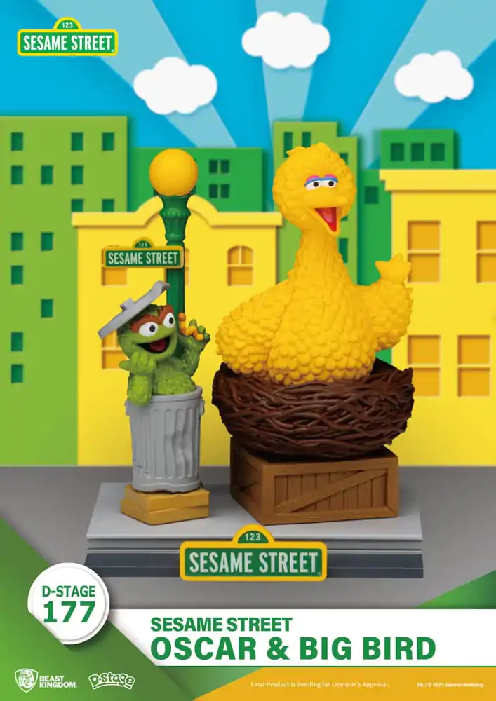 Sesame Street D-Stage PVC soška Oscar & Big Bird 12 cm fotografii produktu
