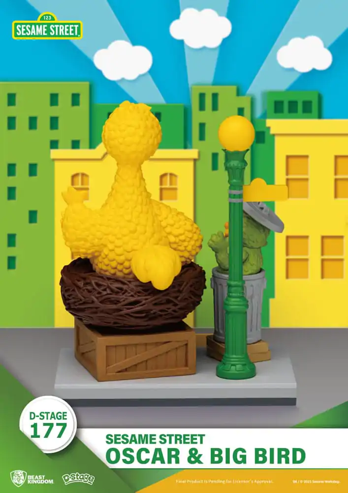 Sesame Street D-Stage PVC soška Oscar & Big Bird 12 cm fotografii produktu