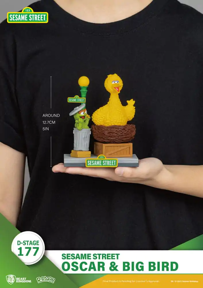 Sesame Street D-Stage PVC soška Oscar & Big Bird 12 cm fotografii produktu