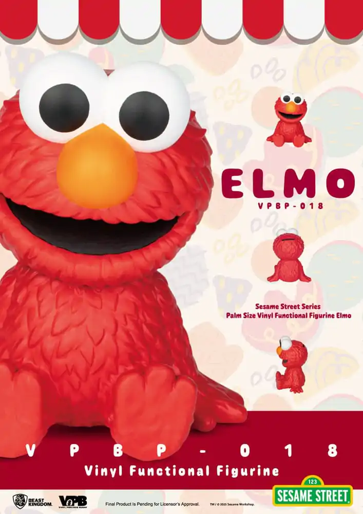 Sesame Street Prasátko Vinyl Bank Elmo 12 cm fotografii produktu