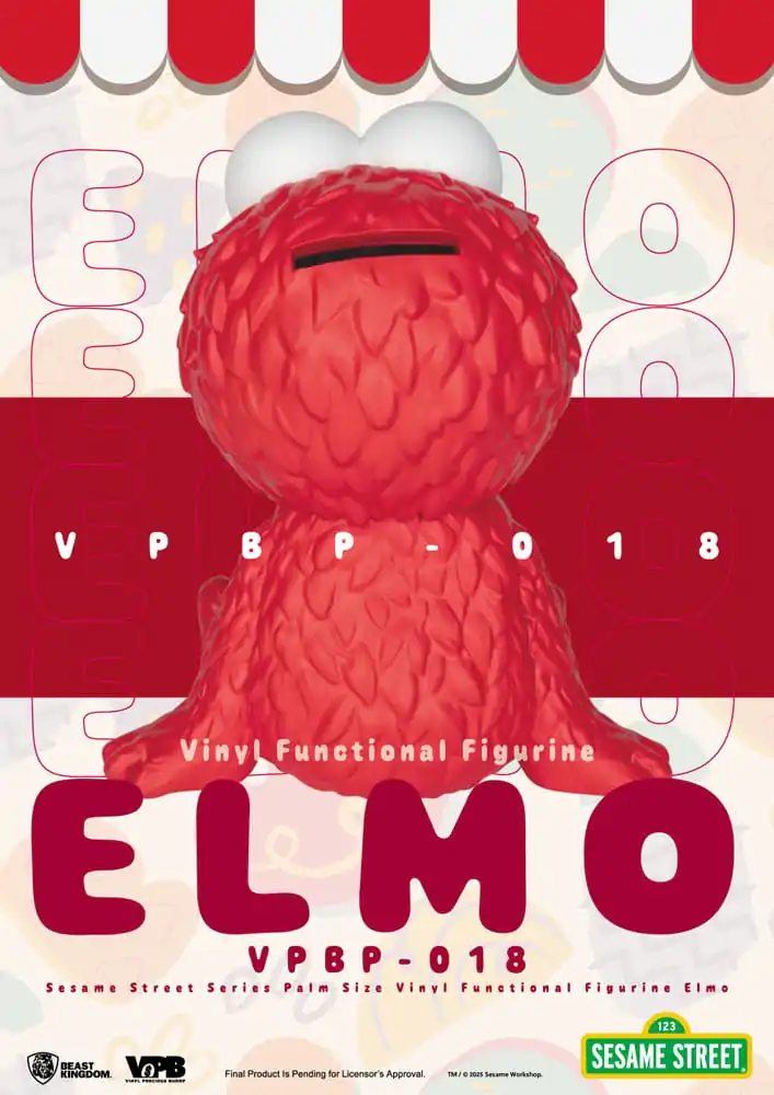 Sesame Street Prasátko Vinyl Bank Elmo 12 cm fotografii produktu