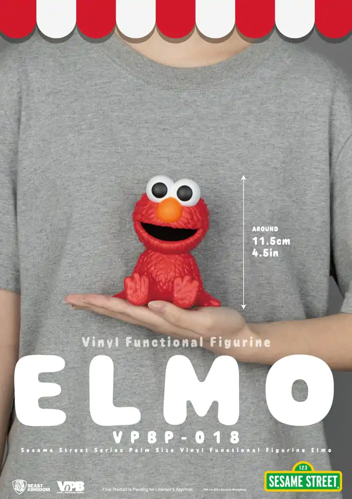 Sesame Street Prasátko Vinyl Bank Elmo 12 cm fotografii produktu
