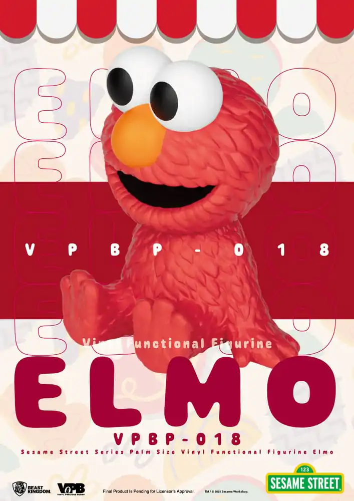 Sesame Street Prasátko Vinyl Bank Elmo 12 cm fotografii produktu