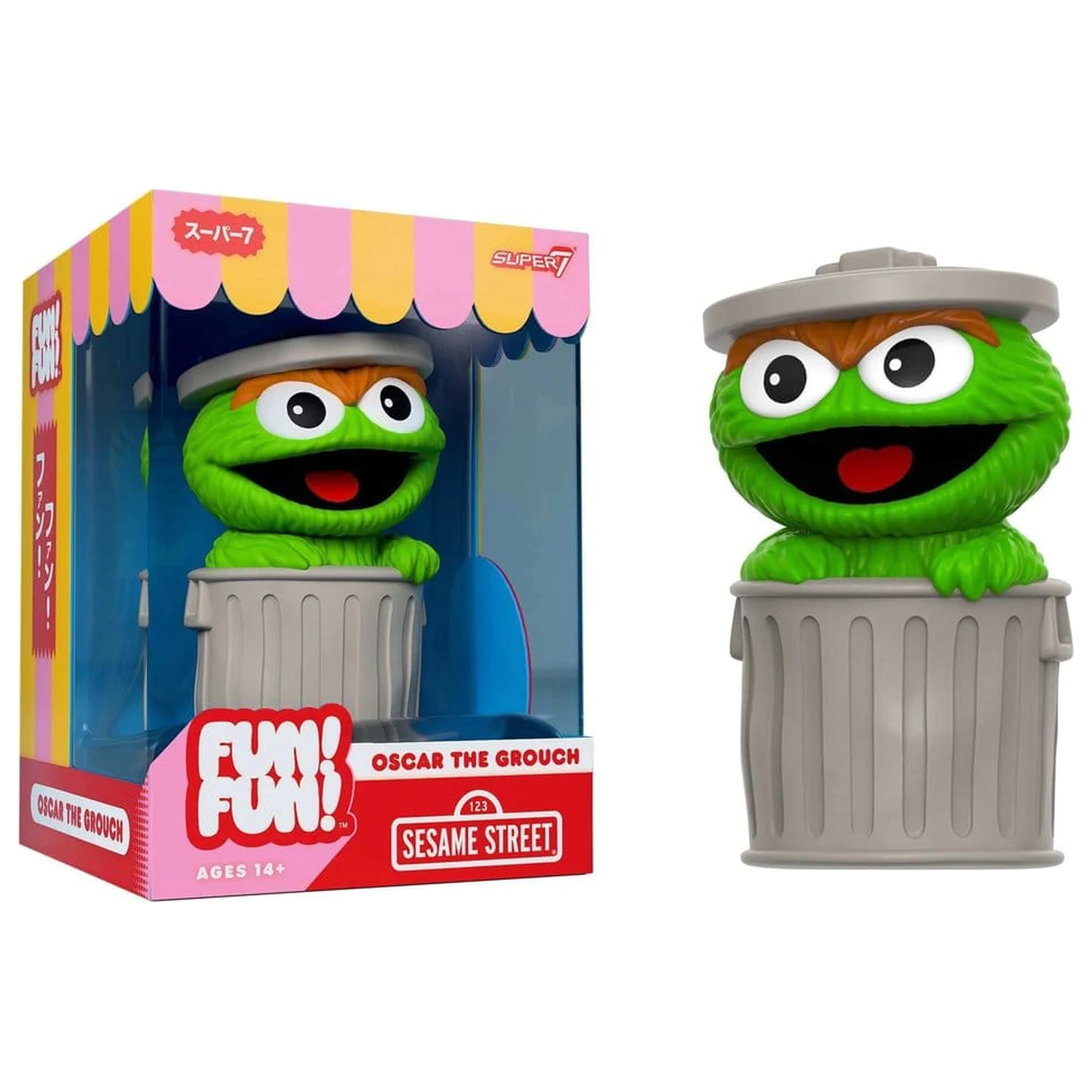 Sesame Street Fun! Fun! Měkká vinylová figurka Wave 01 - Oscar the Grouch 18 cm fotografii produktu