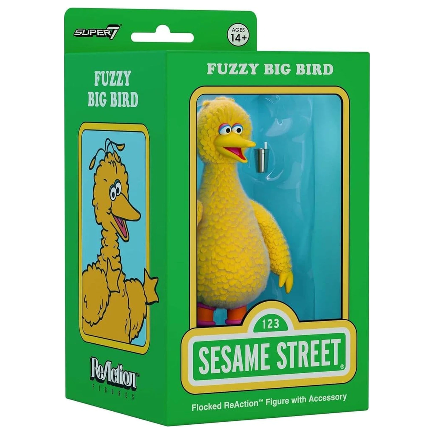 Sesame Street ReAction akční figurka Big Bird (flocked) fotografii produktu
