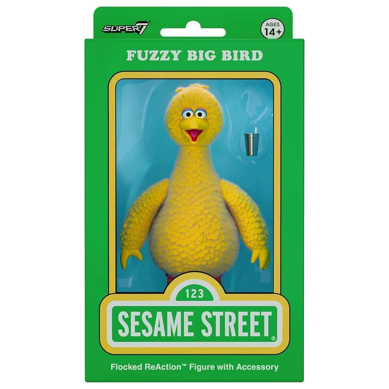 Sesame Street ReAction akční figurka Big Bird (flocked) fotografii produktu