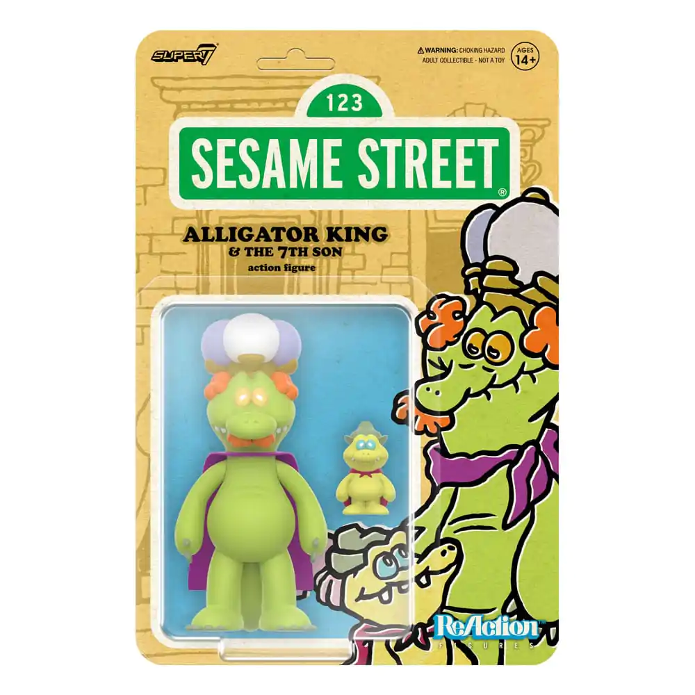Sesame Street ReAction akční figurka Wave 04 Alligator King & 7th Son 10 cm fotografii produktu