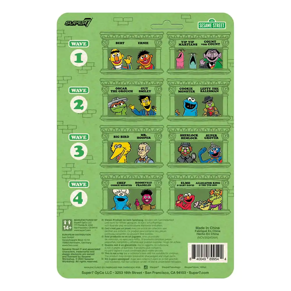 Sesame Street ReAction akční figurka Wave 04 Elmo & Baby David 10 cm fotografii produktu