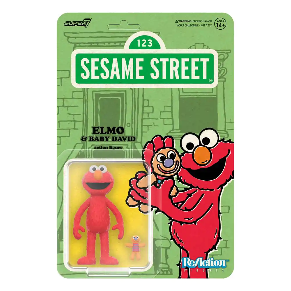 Sesame Street ReAction akční figurka Wave 04 Elmo & Baby David 10 cm fotografii produktu