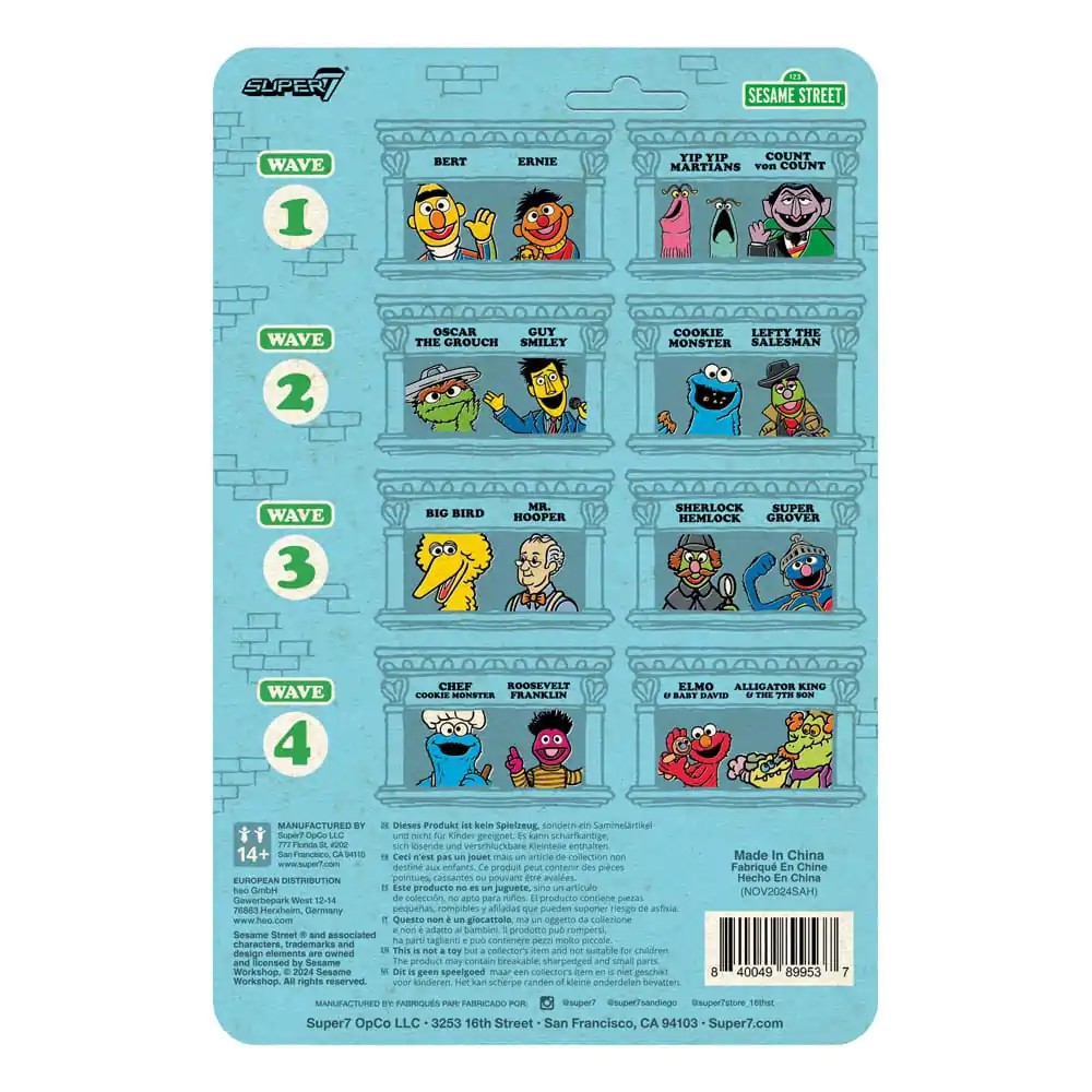 Sesame Street ReAction akční figurka Wave 04 Roosevelt Franklin 10 cm fotografii produktu