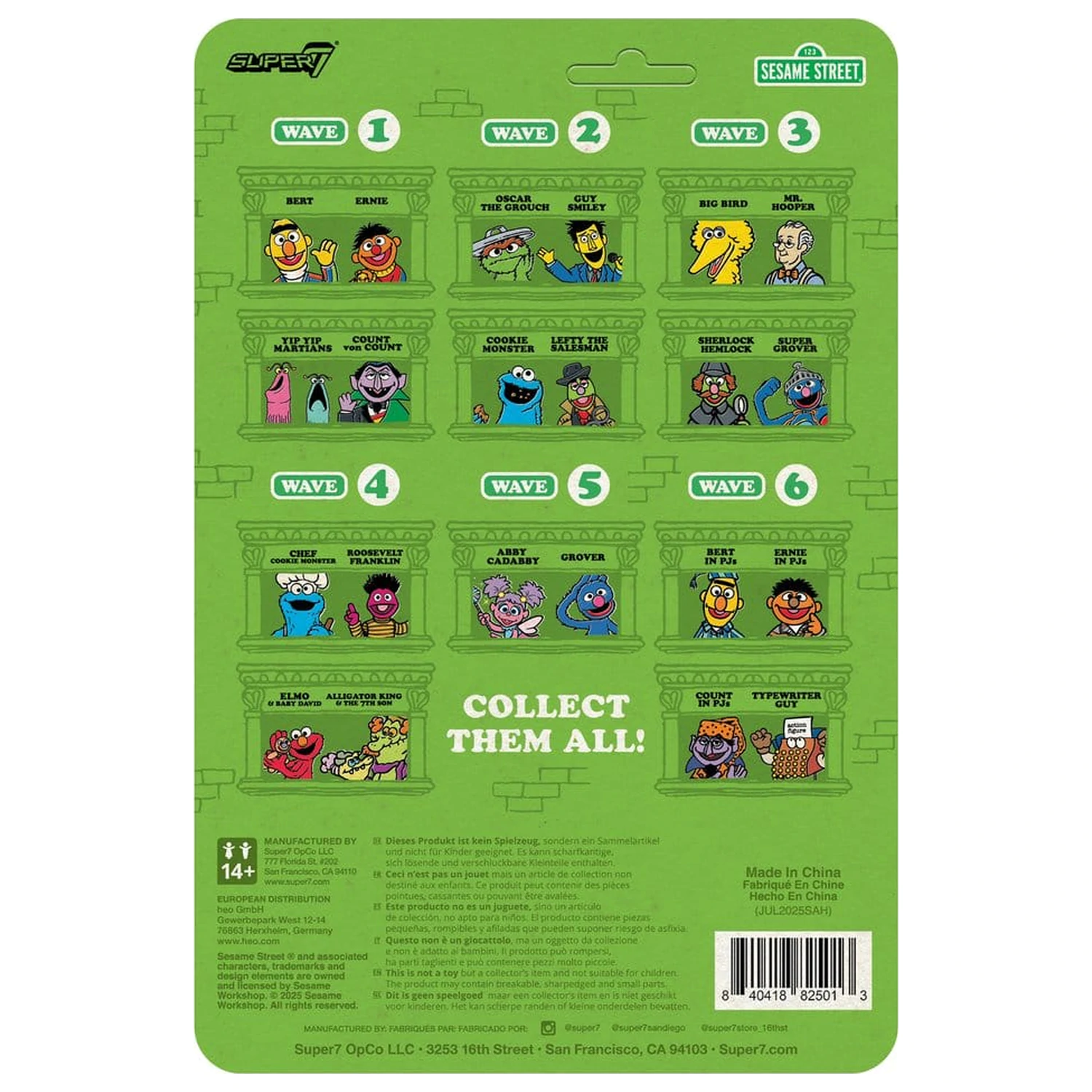 Sesame Street ReAction Akční figurka Wave 06 Typewriter Guy 6 cm fotografii produktu