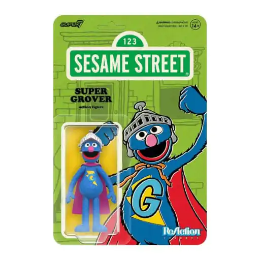 Sesame Street ReAction akční figurka Vlna 03 Super Grover 10 cm fotografii produktu