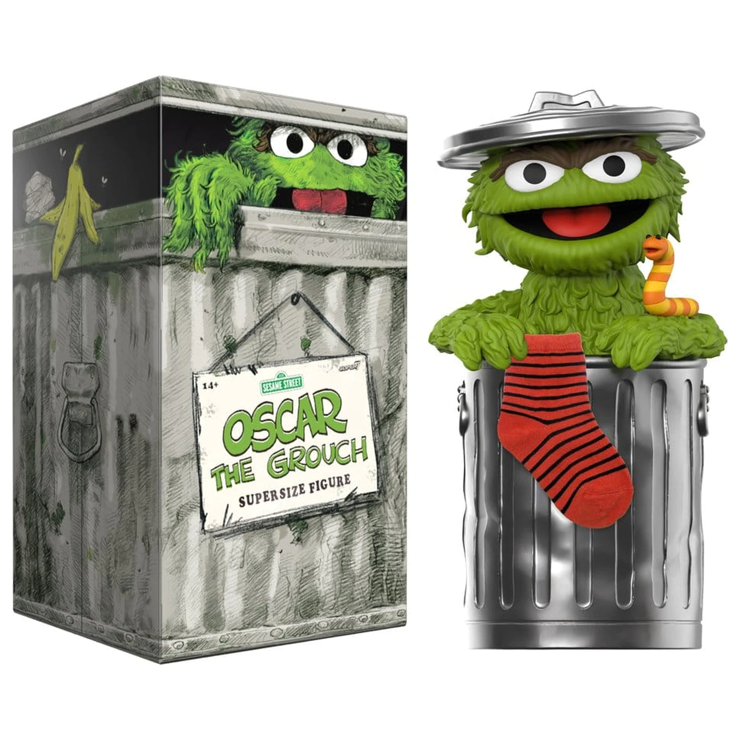 Sesame Street SuperSize vinylová figurka Oscar The Grouch fotografii produktu