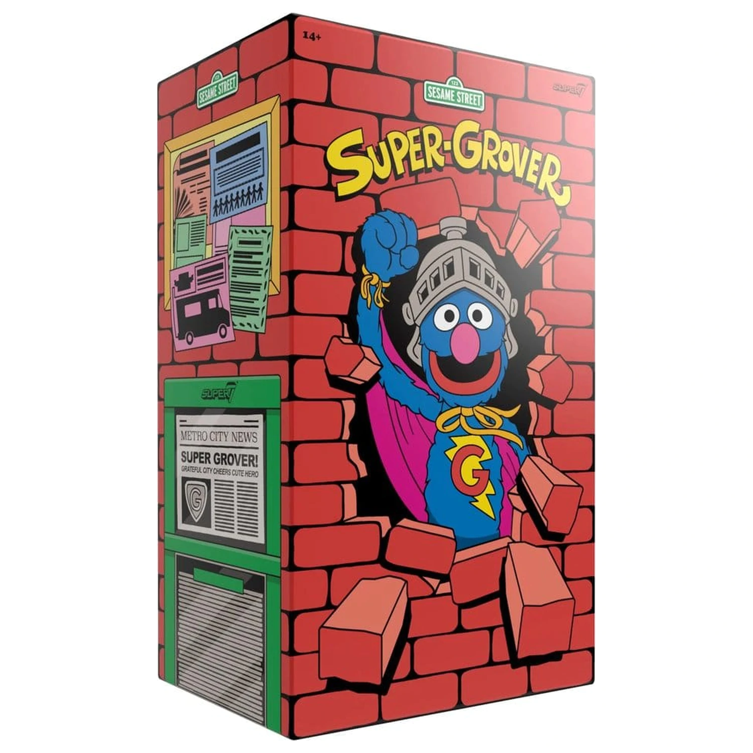 Sesame Street Supersize Vinylová Figurka Super Grover 36 cm fotografii produktu