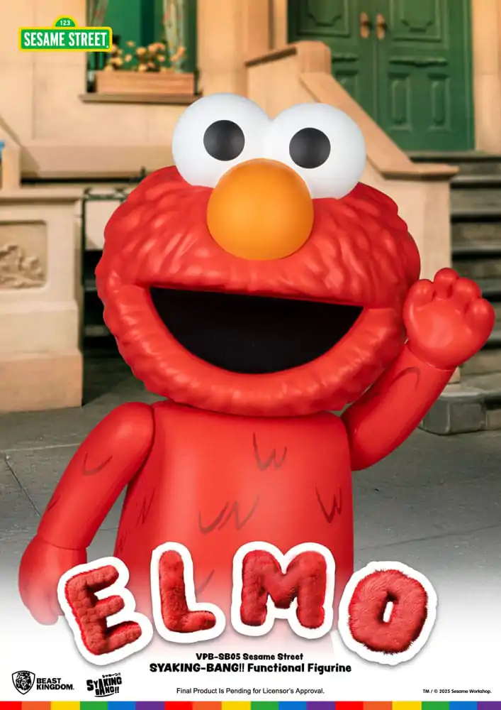 Sesame Street Syaking Bang Vinyl Prasátko Elmo 47 cm fotografii produktu