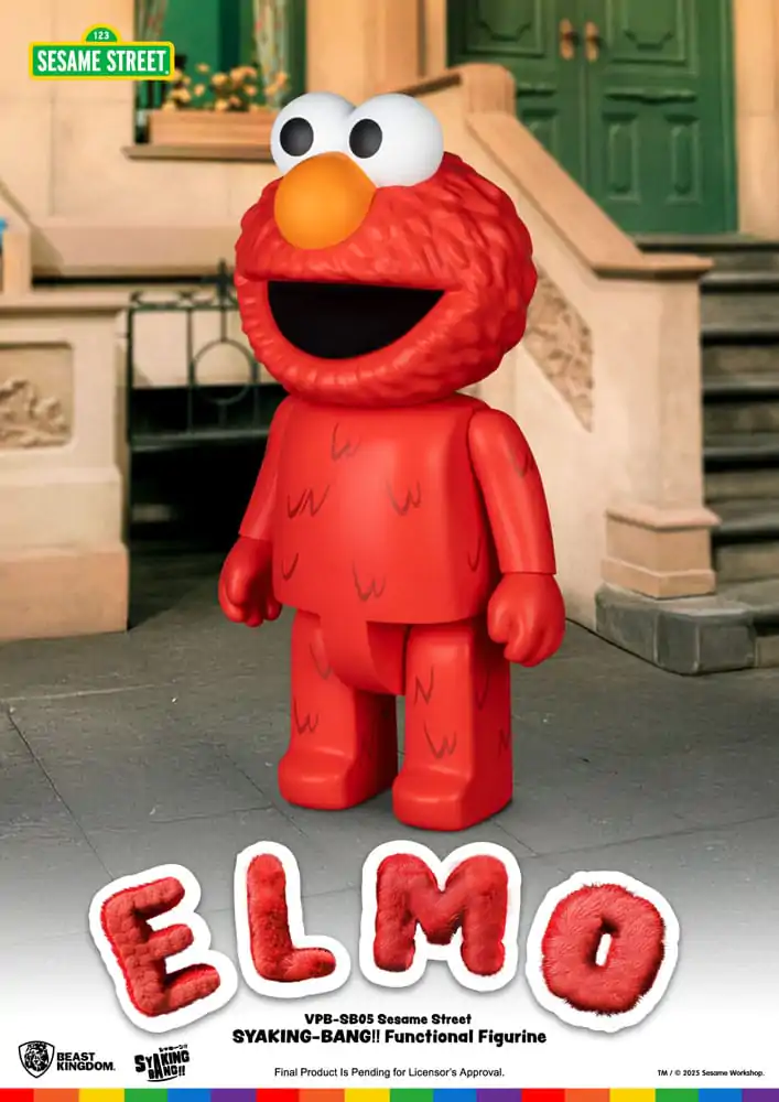 Sesame Street Syaking Bang Vinyl Prasátko Elmo 47 cm fotografii produktu