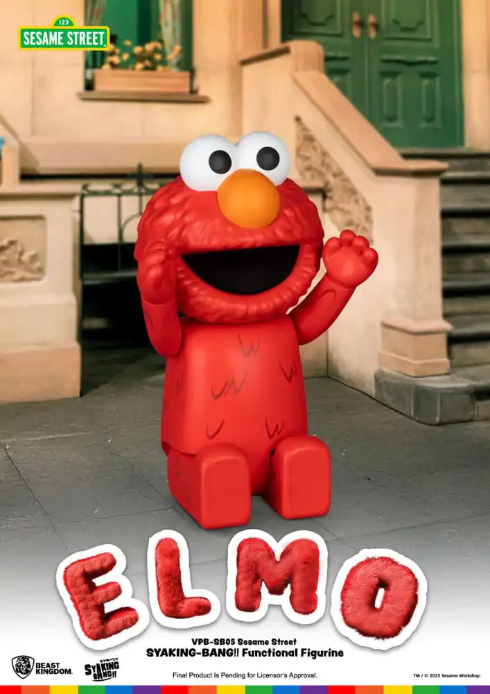 Sesame Street Syaking Bang Vinyl Prasátko Elmo 47 cm fotografii produktu