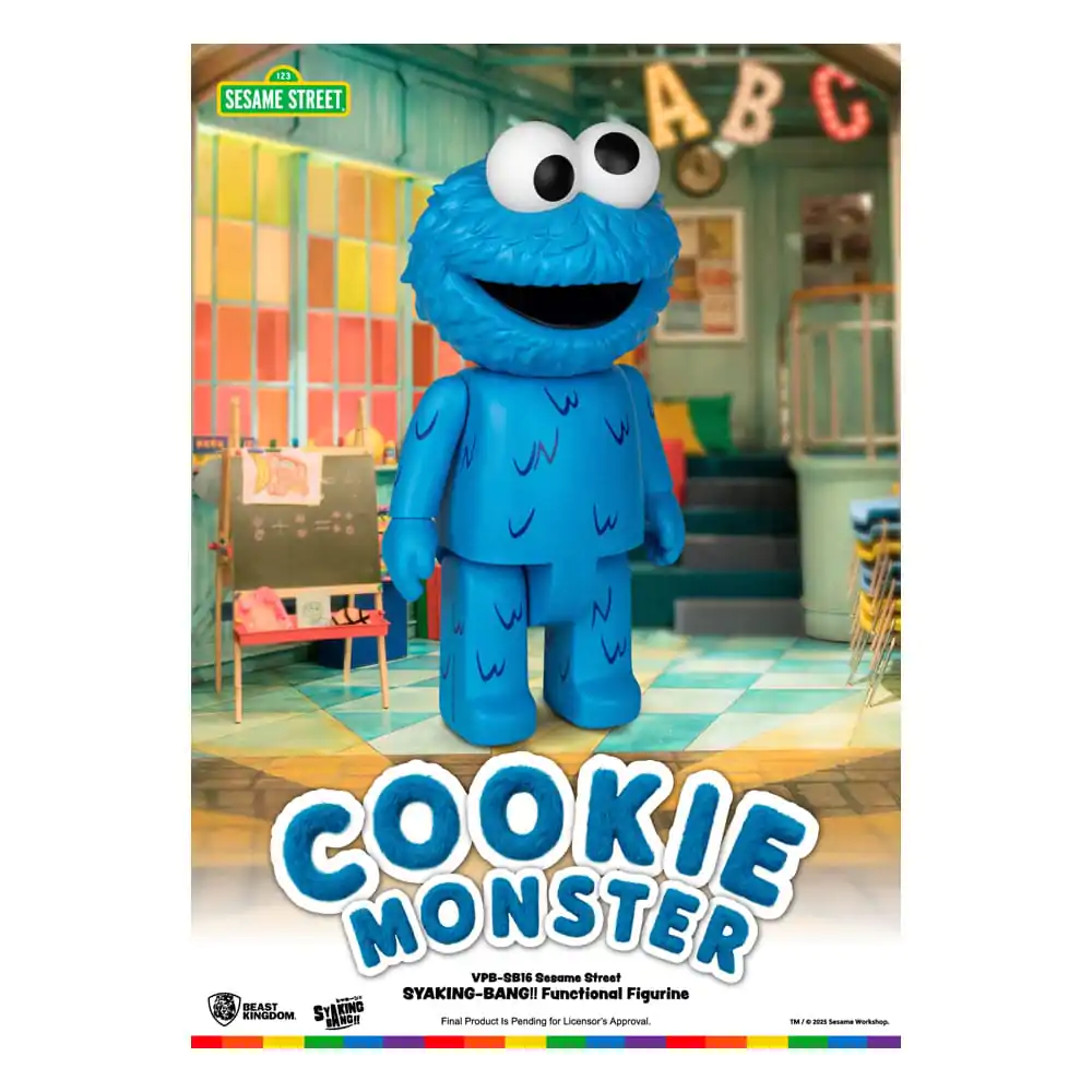 Sesame Street Syaking Bang Series PVC kasička Cookie Monster 47 cm fotografii produktu