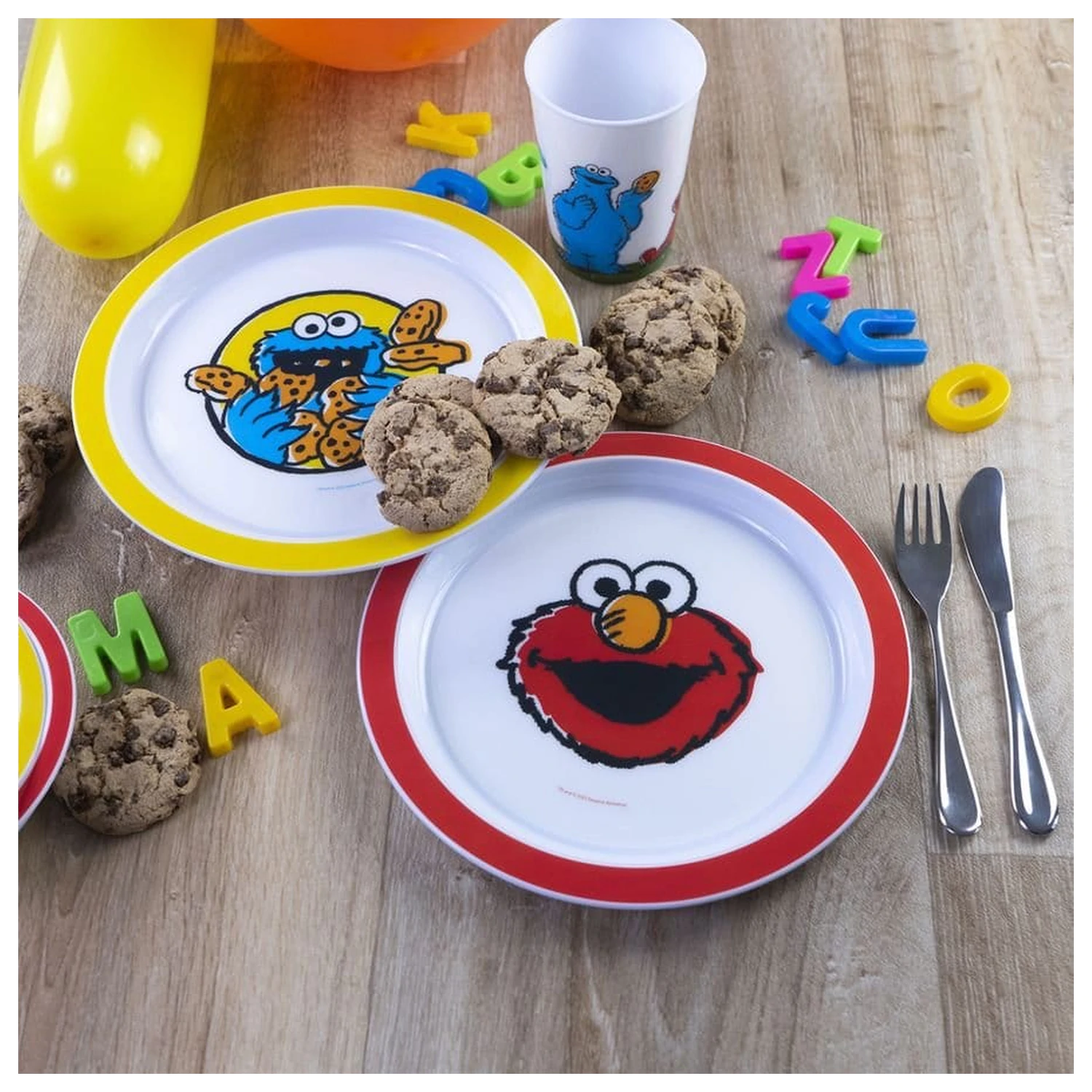 Sesame Street talíř Vintage Kids 2 kusy 22 cm fotografii produktu