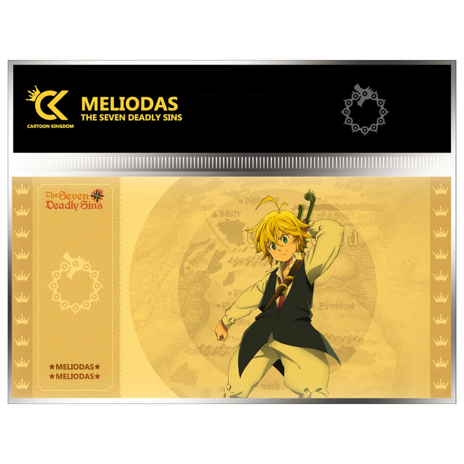 Seven Deadly Sins Meliodas Golden Ticket fotografii produktu