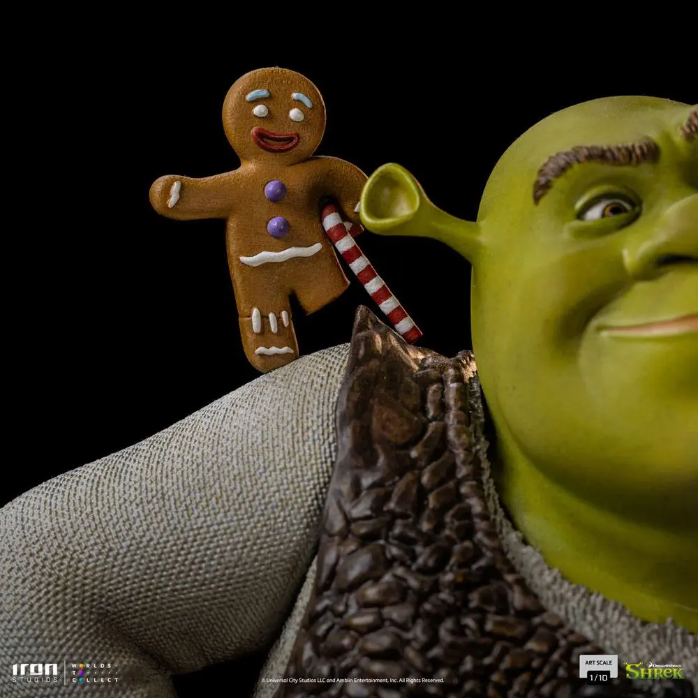 Shrek Deluxe Art Scale Socha 1/10 Shrek, Donkey and The Gingerbread Man 26 cm fotografii produktu