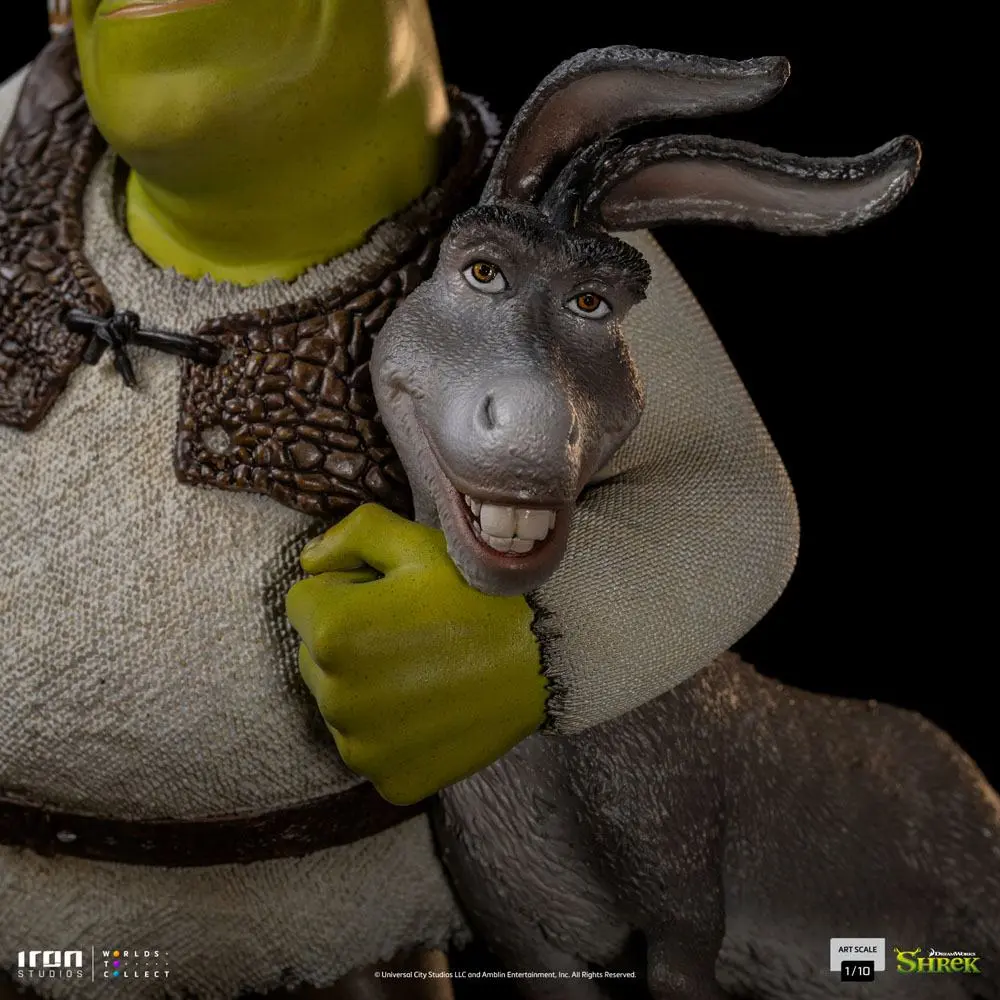 Shrek Deluxe Art Scale Socha 1/10 Shrek, Donkey and The Gingerbread Man 26 cm fotografii produktu