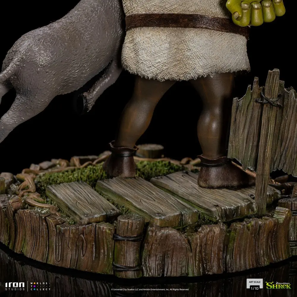 Shrek Deluxe Art Scale Socha 1/10 Shrek, Donkey and The Gingerbread Man 26 cm fotografii produktu