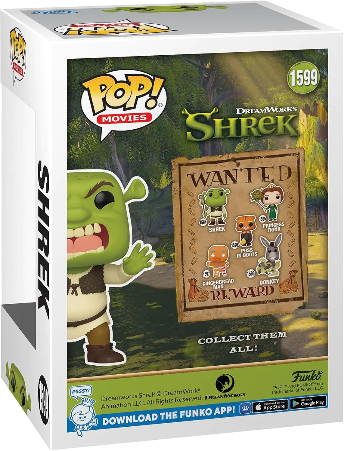 Shrek Funko POP! Movies Vinyl Figure Scary Shrek 9 cm figurka fotografii produktu