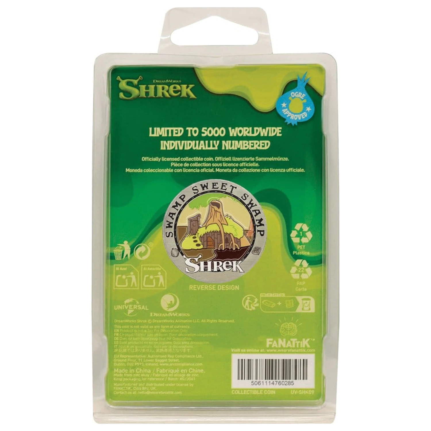 Shrek Sběratelská Mince Swamp Sweet Swamp Limitovaná Edice fotografii produktu