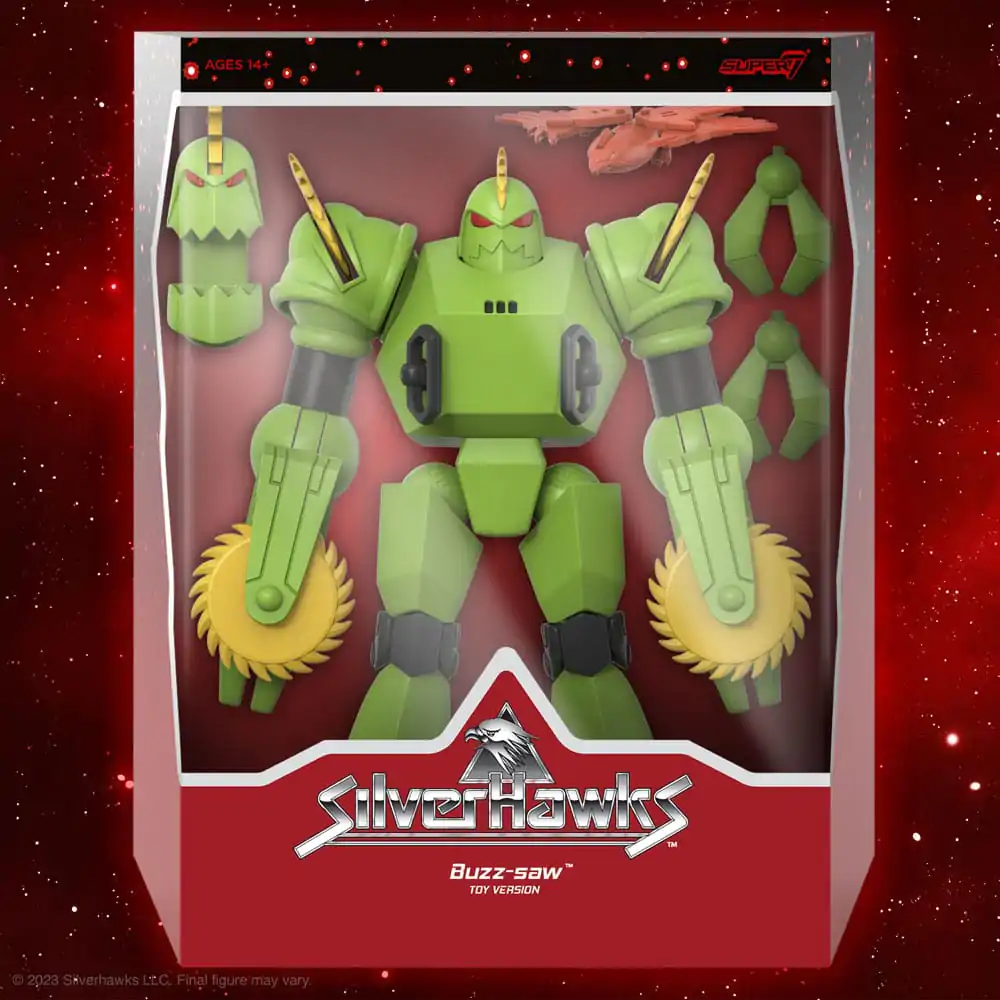 SilverHawks Ultimates Akční figurka Buzz-Saw (Verze hračky) 18 cm fotografii produktu