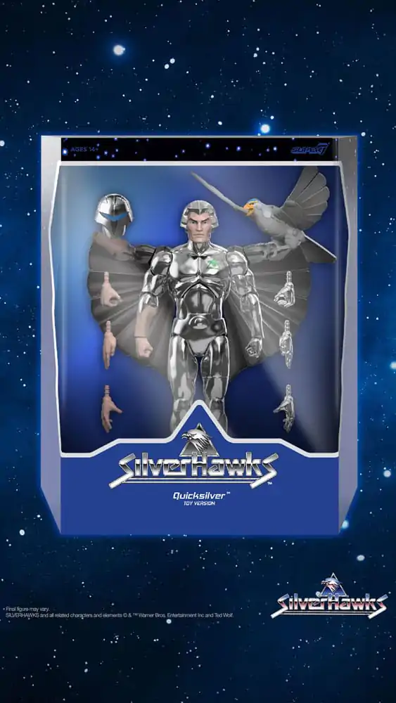 SilverHawks Ultimates akční figurka Quicksilver (Toy Version) 18 cm fotografii produktu