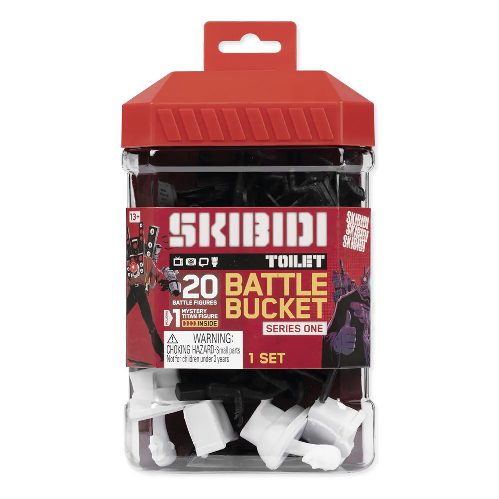 Skibidi Toilet Battle Bucket 20 figurek fotografii produktu