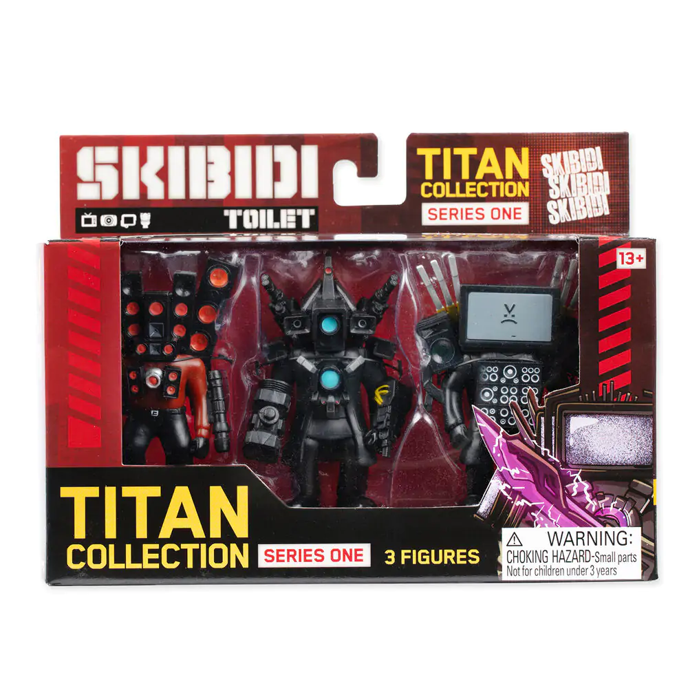 Skibidi Toilet Titan Collection balení 3 figurek fotografii produktu