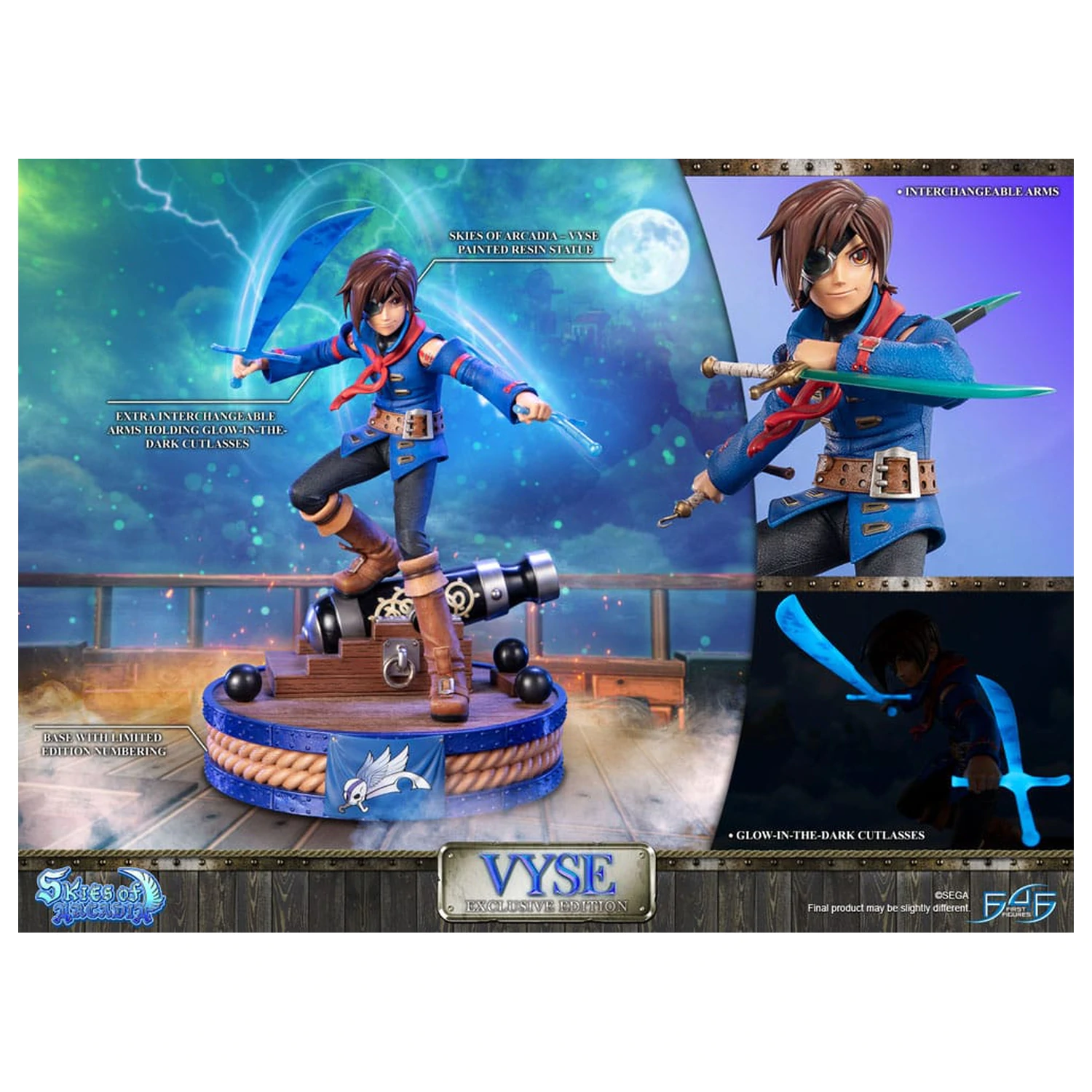 Skies of Arcadia Socha Vyse Exclusive Edition 31 cm fotografii produktu