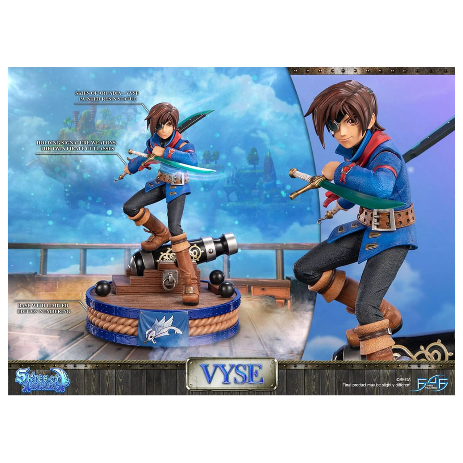 Skies of Arcadia Socha Vyse Standard Edition 31 cm fotografii produktu