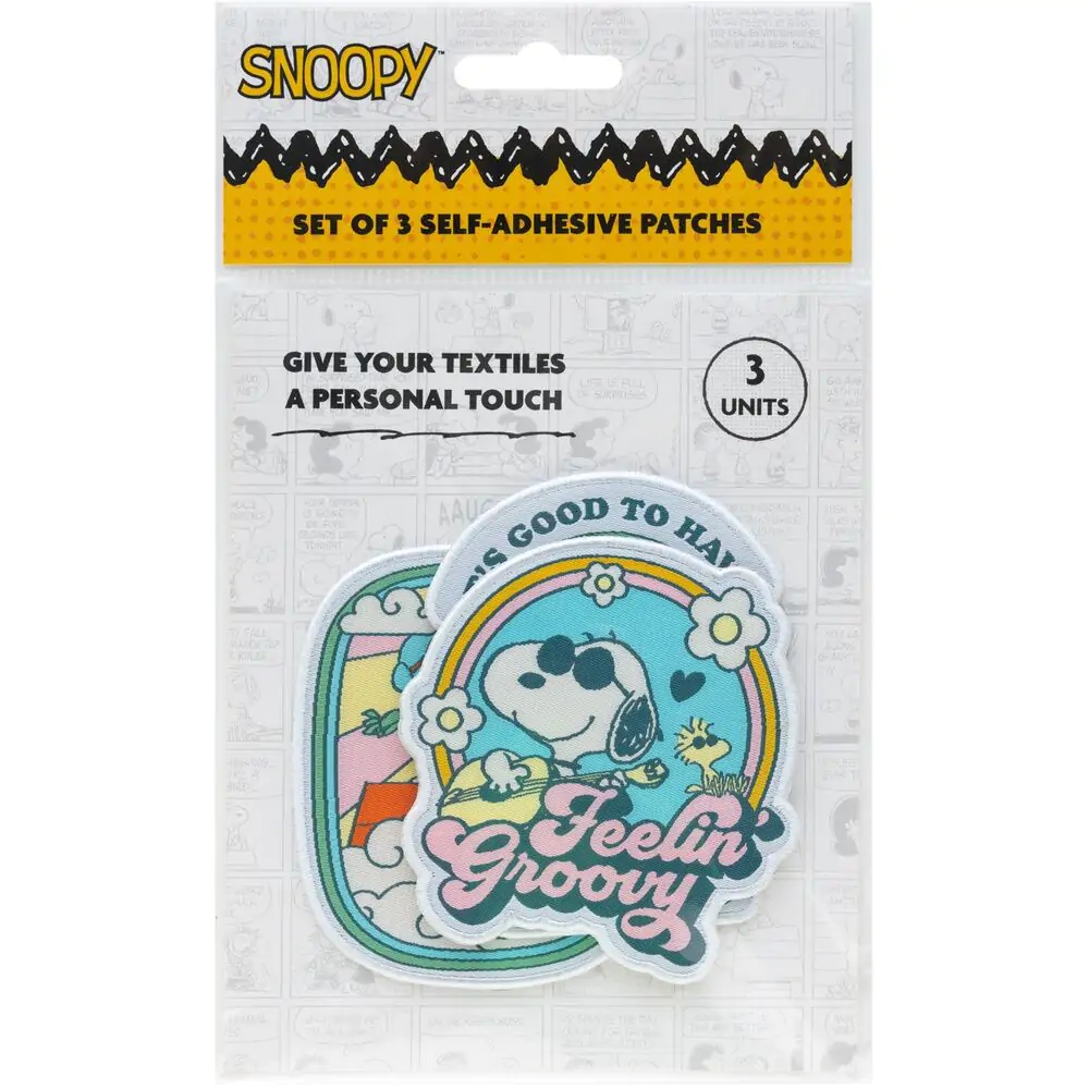 Snoopy 3dílná sada nášivek fotografii produktu