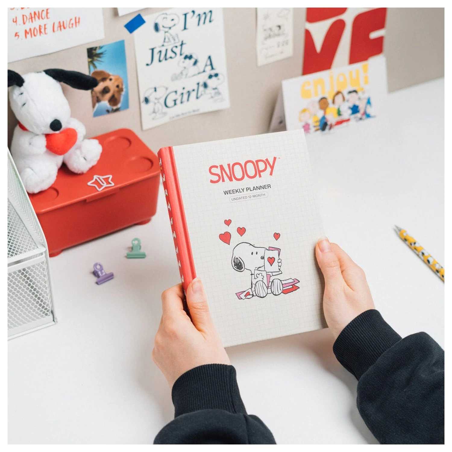 Snoopy A5 nedatovaný týdenní diář fotografii produktu