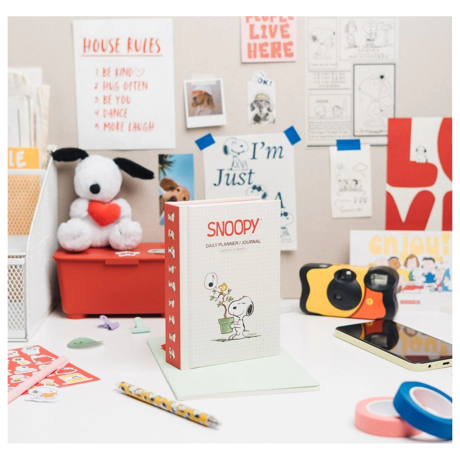 Snoopy A6 nedatovaný denní diář fotografii produktu