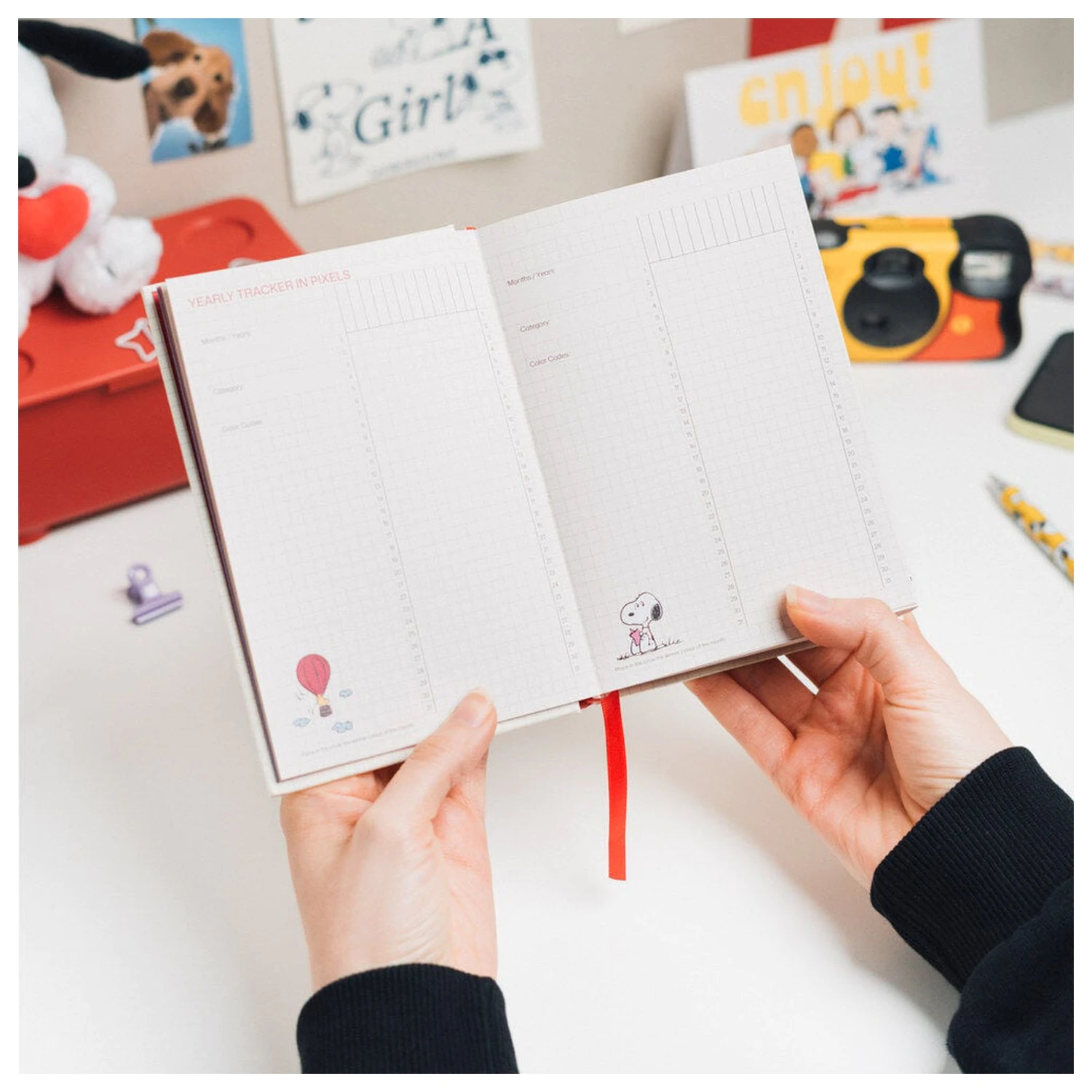 Snoopy A6 nedatovaný denní diář fotografii produktu
