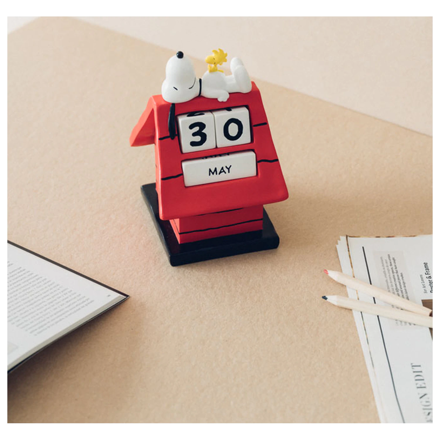 Snoopy Doghouse 3D věčný kalendář fotografii produktu