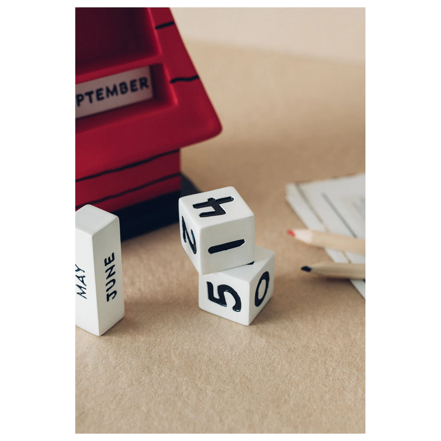 Snoopy Doghouse 3D věčný kalendář fotografii produktu