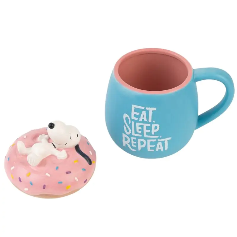 Snoopy Eat Sleep Repeat 3D hrnek 500 ml fotografii produktu