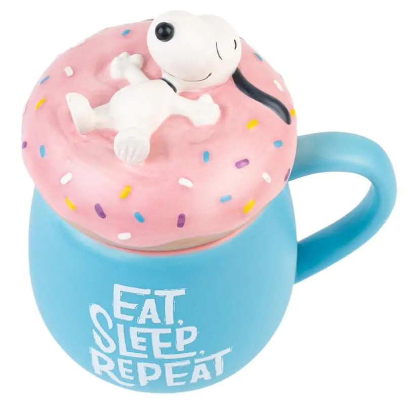 Snoopy Eat Sleep Repeat 3D hrnek 500 ml fotografii produktu