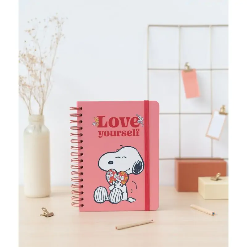 Snoopy Love Yourself zápisník A5 fotografii produktu