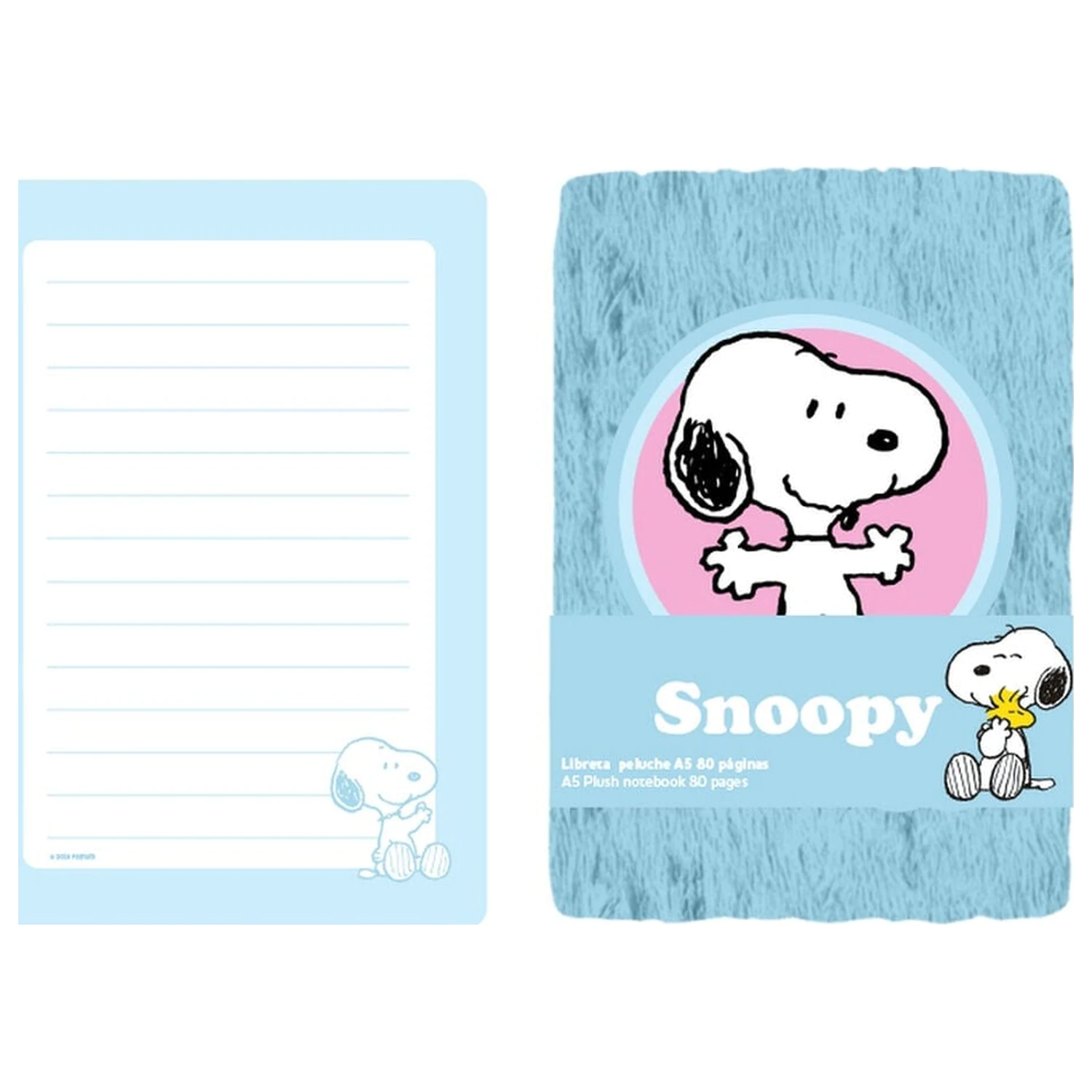 Snoopy Peanuts A5 plyšový zápisník fotografii produktu