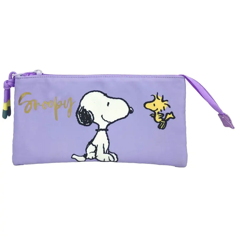 Pouzdro na tužky Snoopy s trojitou přihrádkou fotografii produktu