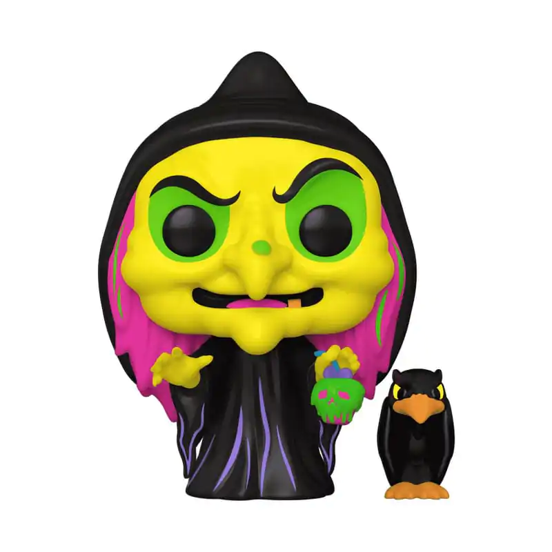 Snow White Funko POP & Buddy! Animation Vinyl Figure Disguised Evil Queen with Raven (Black Light) Exclusive 9 cm figurka fotografii produktu